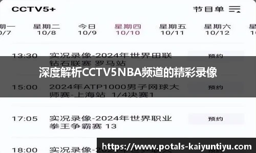 深度解析CCTV5NBA频道的精彩录像